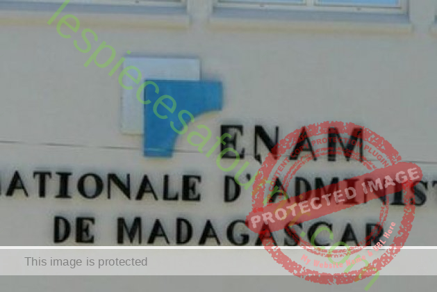 Concours d’entrée à l’ENAM Madagascar, session 2023